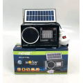 NNS 2777SL FM AM SW Rechargeable Radio Blue tooth Speaker With USB SD TF Mp3 Player With Solar With Light